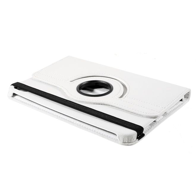 iPad mini 6 Hülle - 360° rotierbares Case aus Leder - weiss
