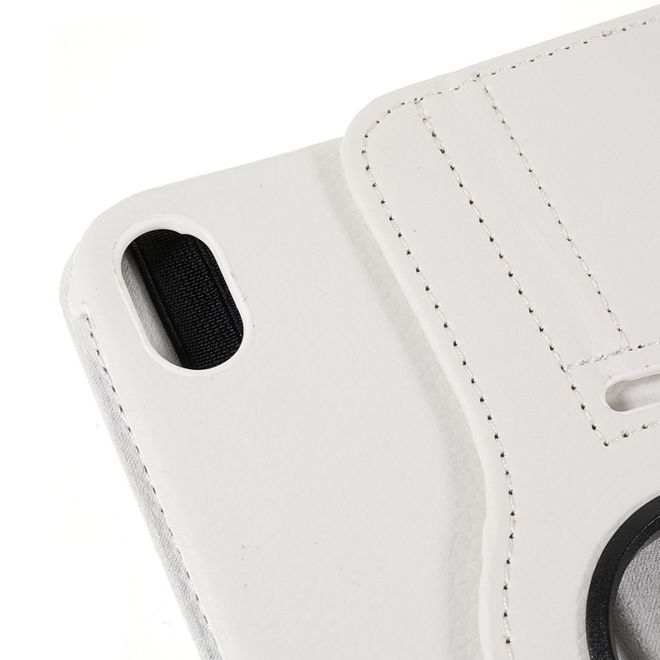 iPad mini 6 Hülle - 360° rotierbares Case aus Leder - weiss