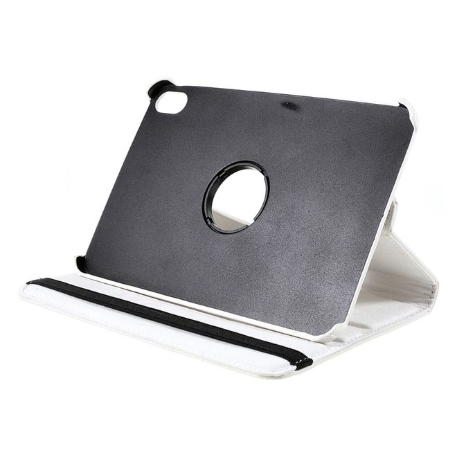 iPad mini 6 Hülle - 360° rotierbares Case aus Leder - weiss
