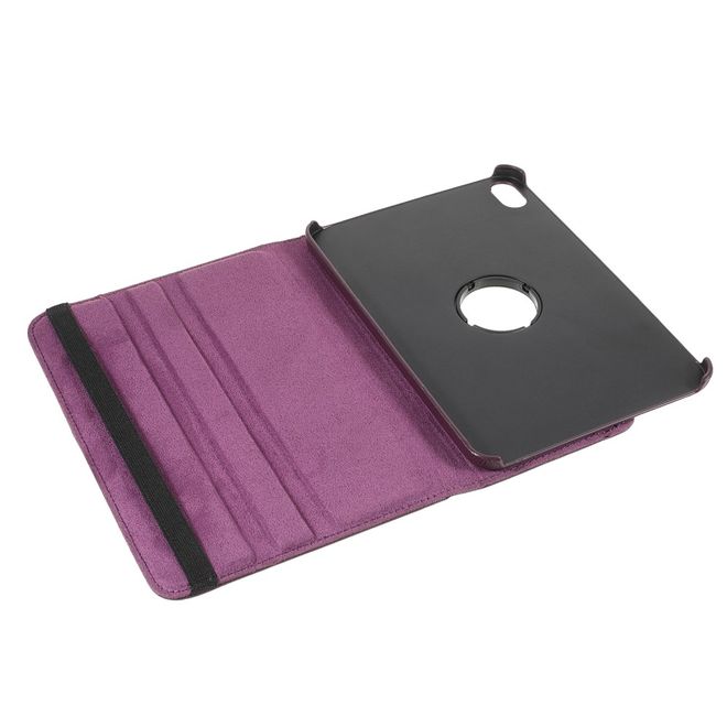 iPad mini 6 Hülle - 360° rotierbares Case aus Leder - purpur