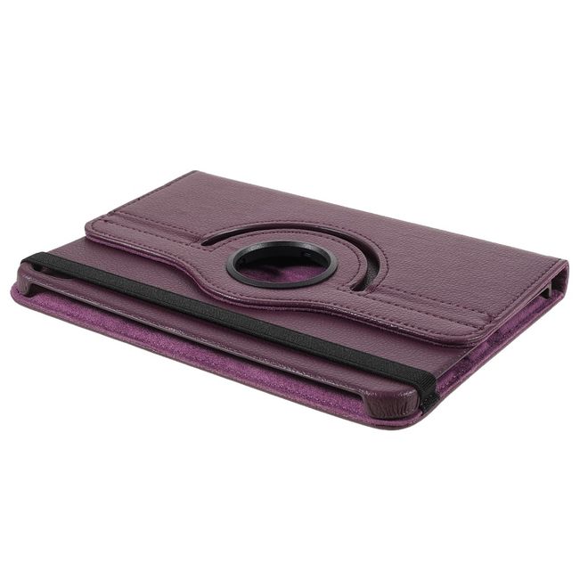 iPad mini 6 Hülle - 360° rotierbares Case aus Leder - purpur