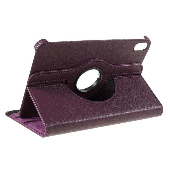iPad mini 6 Hülle - 360° rotierbares Case aus Leder - purpur