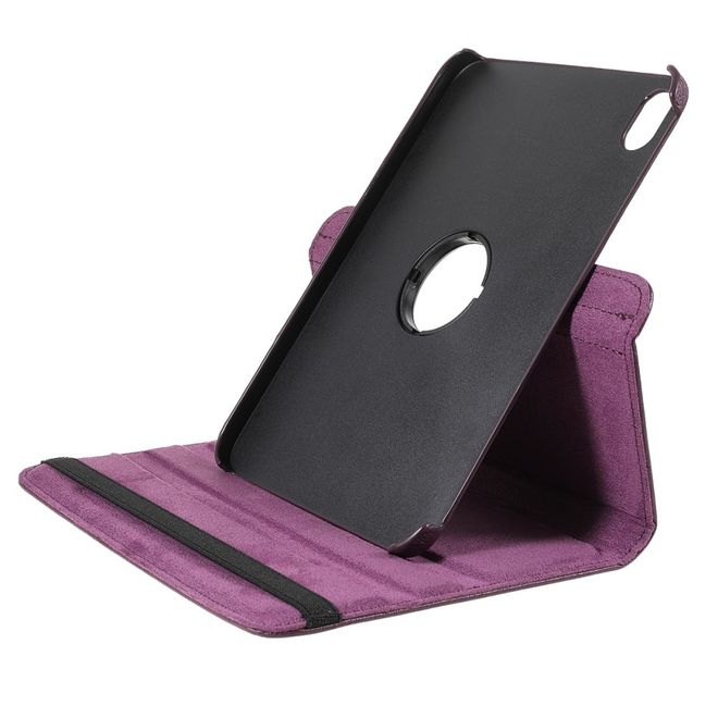 iPad mini 6 Hülle - 360° rotierbares Case aus Leder - purpur