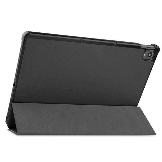 Étui en cuir pour Lenovo Tab P11 - Pliable en trois parties - Noir
