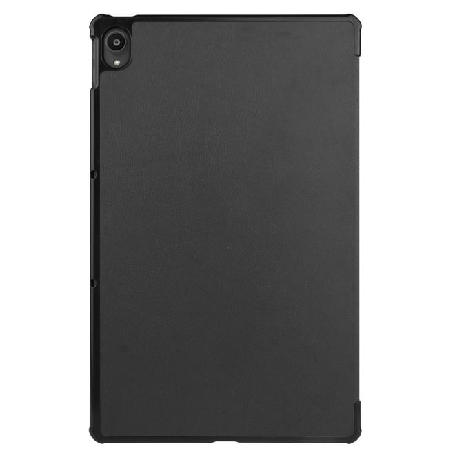 Étui en cuir pour Lenovo Tab P11 - Pliable en trois parties - Noir