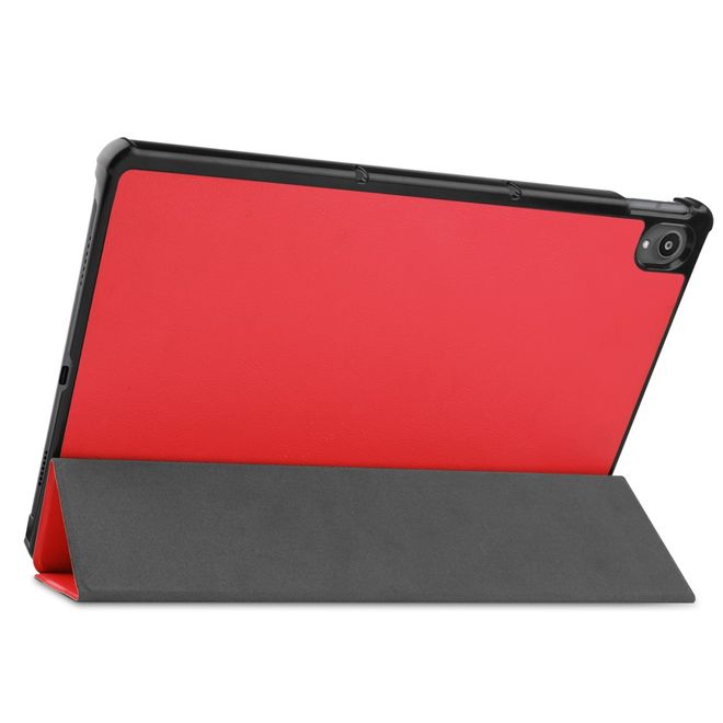 Lenovo Tab P11 Leder Hülle - dreifach faltbar - rot