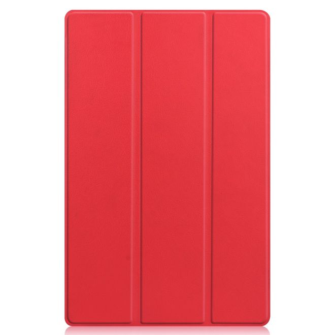 Lenovo Tab P11 Leder Hülle - dreifach faltbar - rot