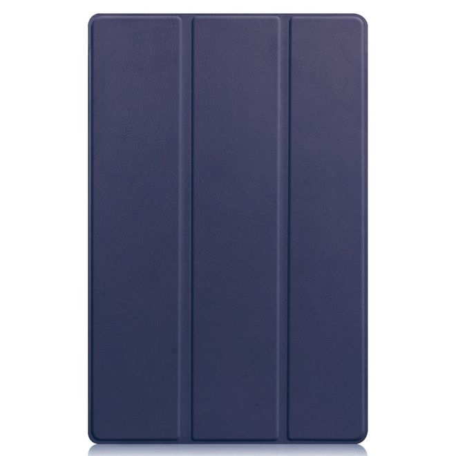 Lenovo Tab P11 Pro Leder Hülle - dreifach faltbar - blau