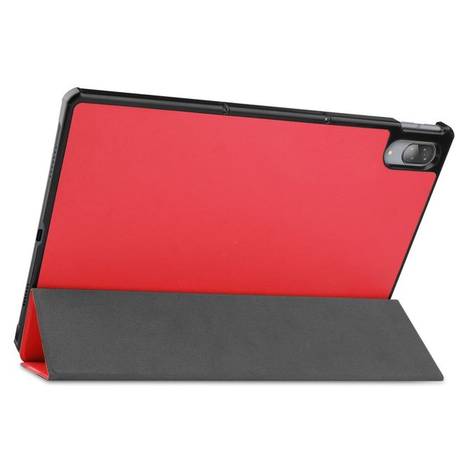 Lenovo Tab P11 Pro Leder Hülle - dreifach faltbar - rot