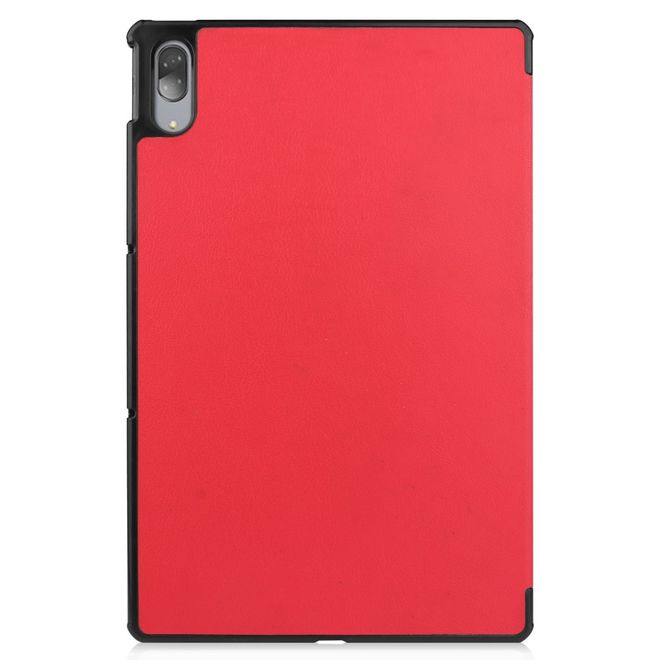 Lenovo Tab P11 Pro Leder Hülle - dreifach faltbar - rot