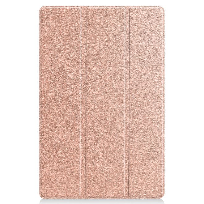 Lenovo Tab P11 Pro Leather Case - Tri-fold - Rose Gold