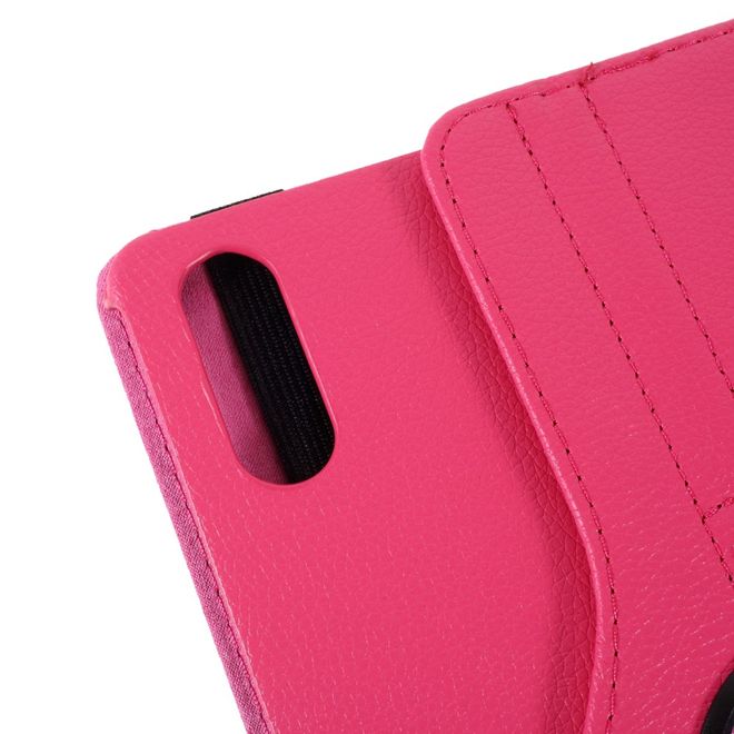 Lenovo Tab P11 Pro Hülle - 360° rotierbares Case aus Leder - rosa