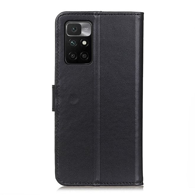 Xiaomi Redmi 10 Handy Hülle - Classic II Leder Bookcover Series - schwarz