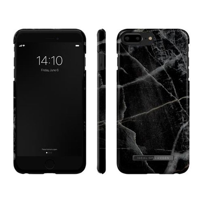 iDeal of Sweden - iPhone 8 / 7 / 6S / 6 Hülle - Printed Case - Black Thunder Marble