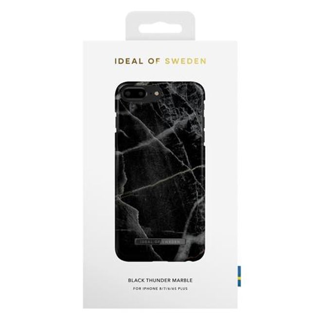 iDeal of Sweden - iPhone 8 / 7 / 6S / 6 Hülle - Printed Case - Black Thunder Marble