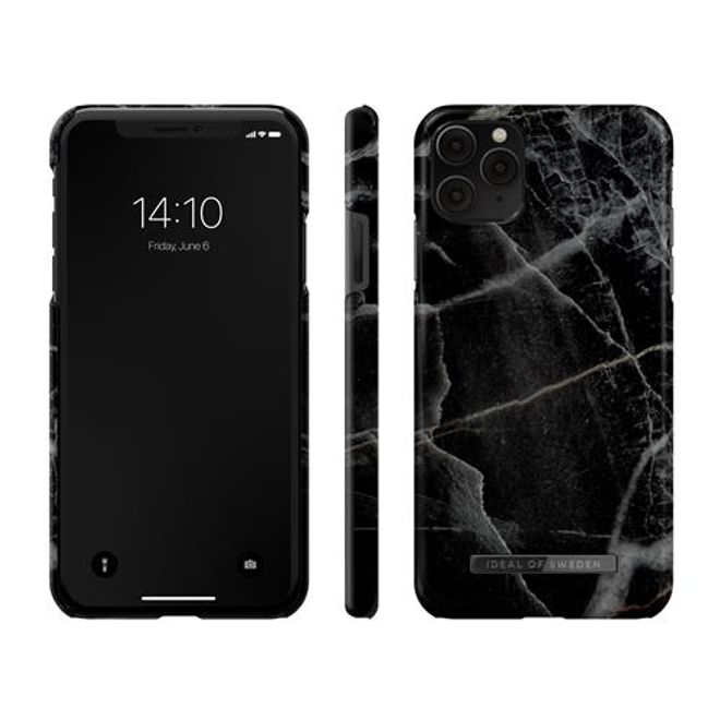 iDeal of Sweden - iPhone 11 Pro Max / XS Max Hülle - Printed Case - Black Thunder Marble