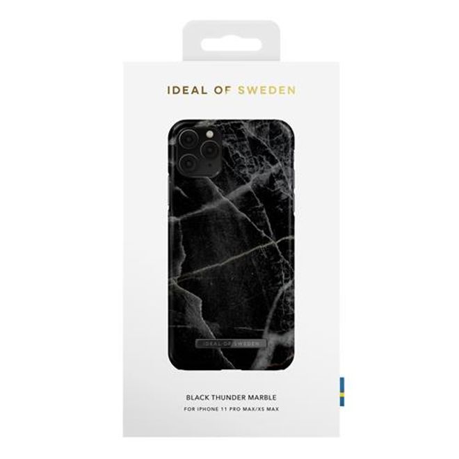 iDeal of Sweden - iPhone 11 Pro Max / XS Max Hülle - Printed Case - Black Thunder Marble