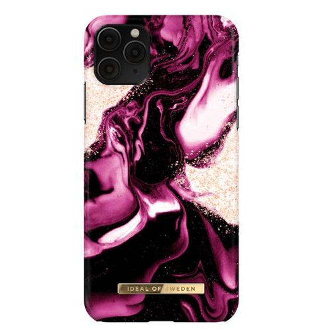 iDeal of Sweden - iPhone 11 Pro Max / XS Max Hülle - Printed Case - Golden Ruby Marble