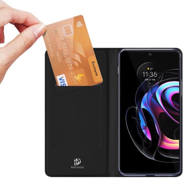 Dux Ducis - Motorola Edge 20 Pro Hülle - Handy Bookcover - Skin Pro Series - schwarz