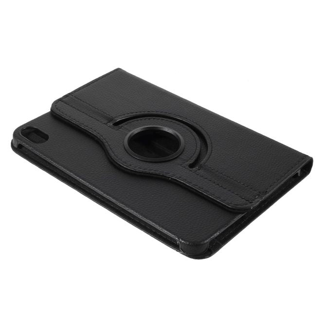 iPad mini 6 Hülle - 360° rotierbares Case aus Leder - schwarz