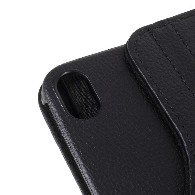 iPad mini 6 Hülle - 360° rotierbares Case aus Leder - schwarz