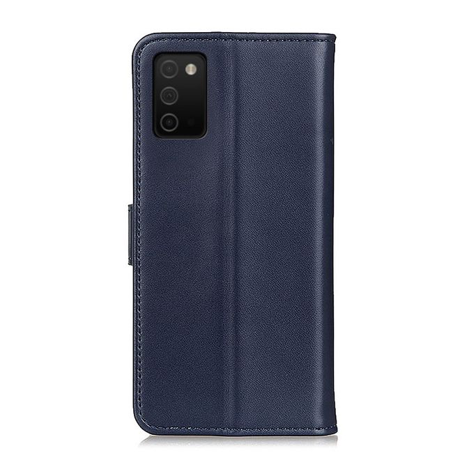 Samsung Galaxy A03s Handy Hülle - Classic II Leder Bookcover Series - blau