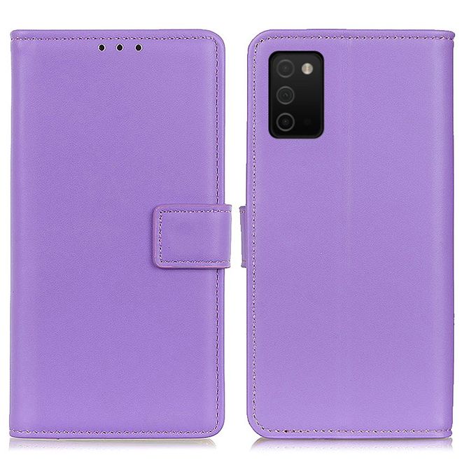 Samsung Galaxy A03s Handy Hülle - Classic II Leder Bookcover Series - purpur