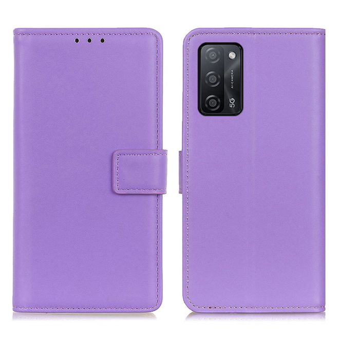 Oppo A53s 5G Handy Hülle - Classic II Leder Bookcover Series - purpur