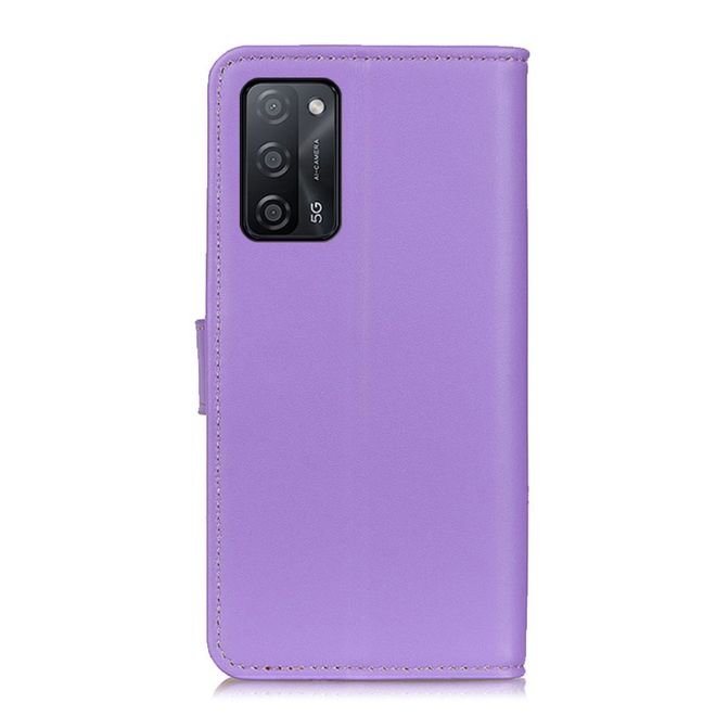 Oppo A53s 5G Handy Hülle - Classic II Leder Bookcover Series - purpur