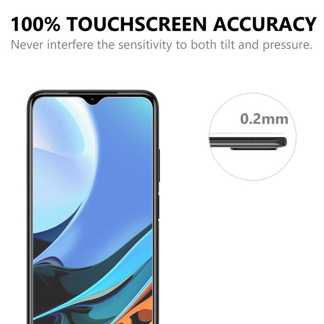 Xiaomi Redmi 9T Schutzglas Displayschutz - Panzer Glas - 0.3mm dick - transparent