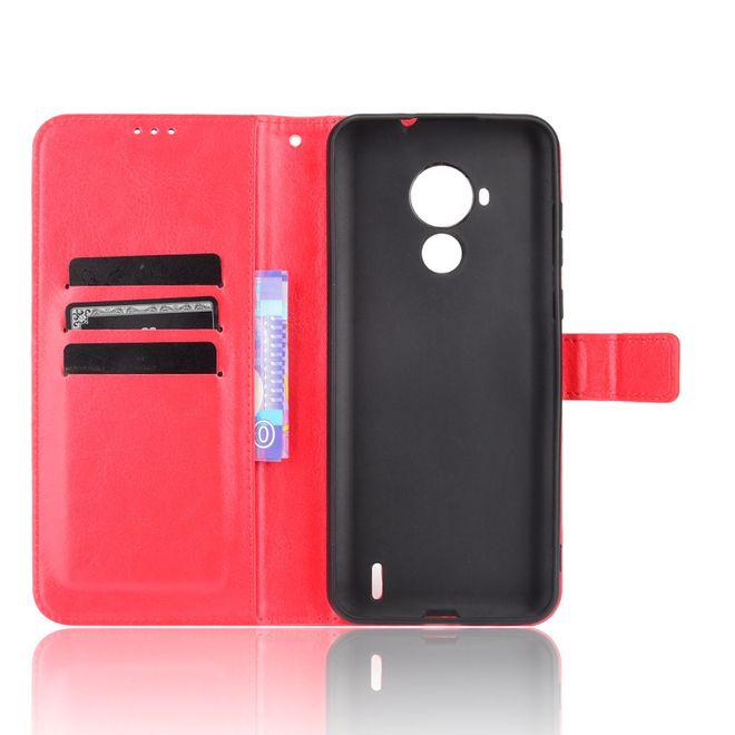 Nokia C30 Handyhülle - Crazy Horse III Leder Series Case - rot