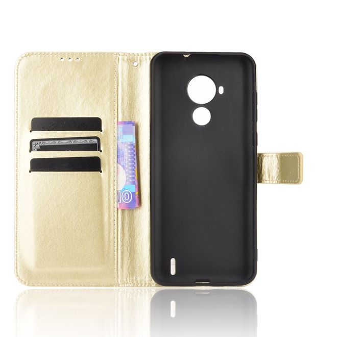 Nokia C30 Handyhülle - Crazy Horse III Leder Series Case - gold
