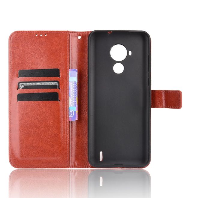 Nokia C30 Handyhülle - Crazy Horse III Leder Series Case - braun
