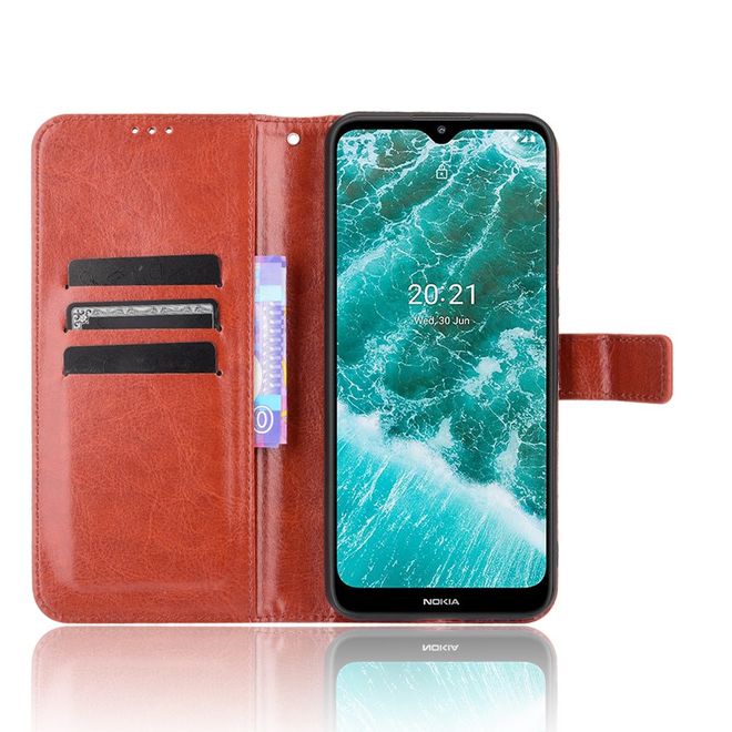 Nokia C30 Handyhülle - Crazy Horse III Leder Series Case - braun