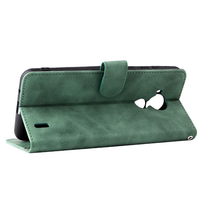 Nokia C30 Handyhülle - Vintage II Leder Bookcover Series - grün