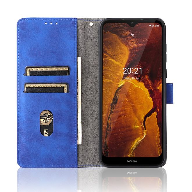 Nokia C30 Handyhülle - Vintage II Leder Bookcover Series - blau