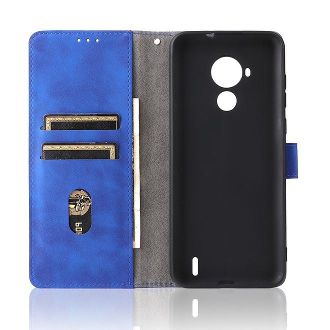 Nokia C30 Handyhülle - Vintage II Leder Bookcover Series - blau