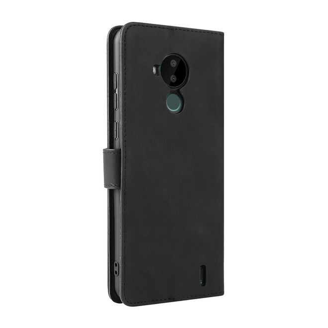 Nokia C30 Handyhülle - Vintage II Leder Bookcover Series - schwarz
