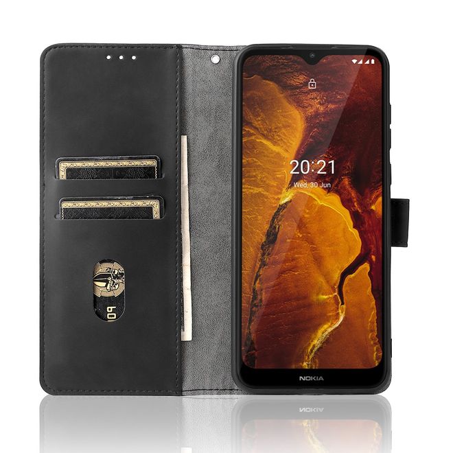 Nokia C30 Handyhülle - Vintage II Leder Bookcover Series - schwarz
