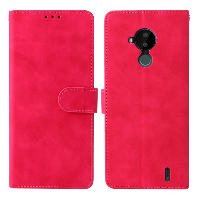 Nokia C30 Handyhülle - Vintage II Leder Bookcover Series - rot