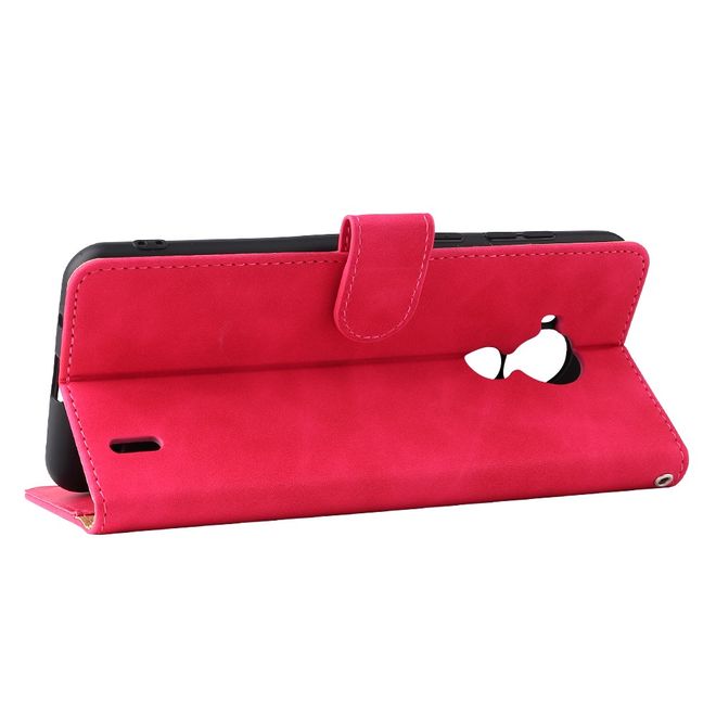 Nokia C30 Handyhülle - Vintage II Leder Bookcover Series - rot