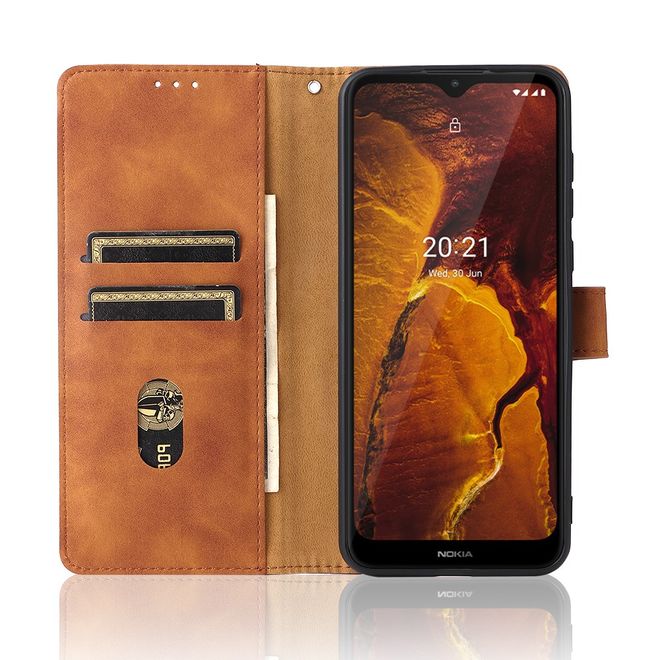 Nokia C30 Handyhülle - Vintage II Leder Bookcover Series - braun
