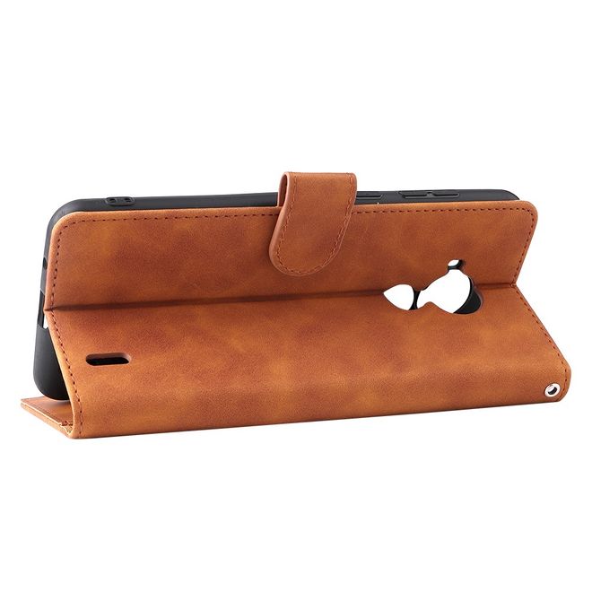 Nokia C30 Handyhülle - Vintage II Leder Bookcover Series - braun