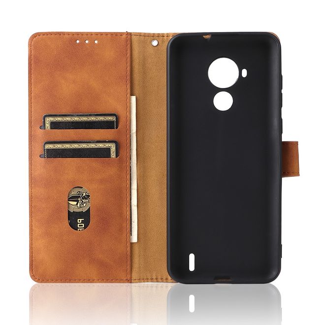 Nokia C30 Handyhülle - Vintage II Leder Bookcover Series - braun