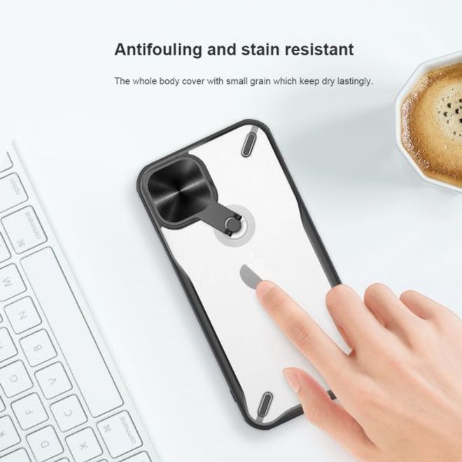 Nillkin - iPhone 13 Hülle - Hardcase mit Kickstand - Cyclops Series - schwarz