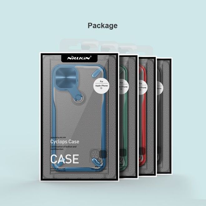 Nillkin - iPhone 13 Hülle - Hardcase mit Kickstand - Cyclops Series - blau