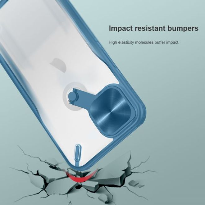 Nillkin - iPhone 13 Hülle - Hardcase mit Kickstand - Cyclops Series - blau