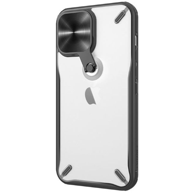 Nillkin - iPhone 13 Pro Hülle - Hardcase mit Kickstand - Cyclops Series - schwarz