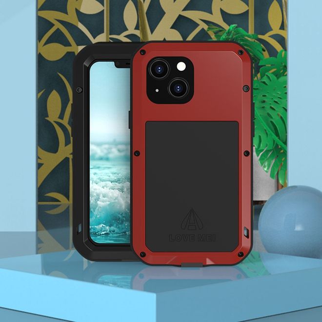 Love Mei - iPhone 13 mini Hülle - Case aus Metall - Powerful Series - weiss