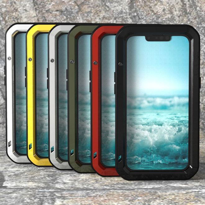 Love Mei - iPhone 13 mini Hülle - Case aus Metall - Powerful Series - weiss